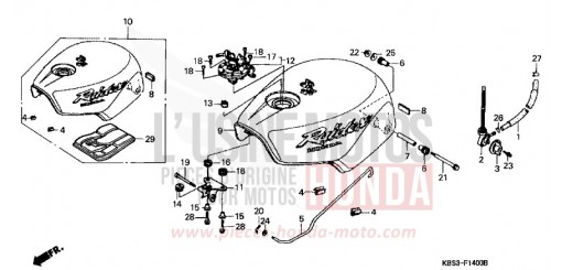 FUEL TANK NSR125RY de 2000